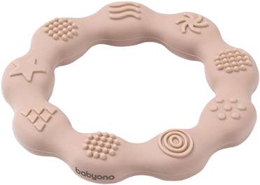 Прорезыватель BabyOno Кольцо Бежевый (825/04)