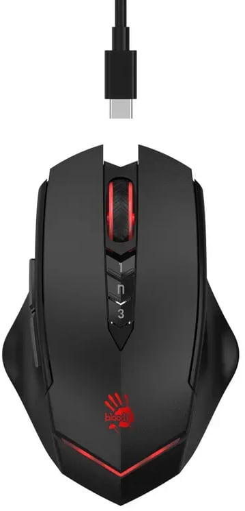Мышь беспроводная игровая Bloody R80 Plus (Black)