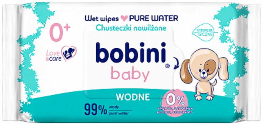 Влажные салфетки для грудничков Bobini Pure Water 60 шт. 0+ (31607)