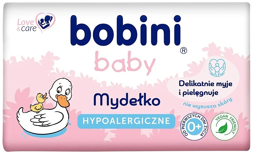 Мыло кусковое детское Bobini гипоаллергенное 90 г 0+ (48537)