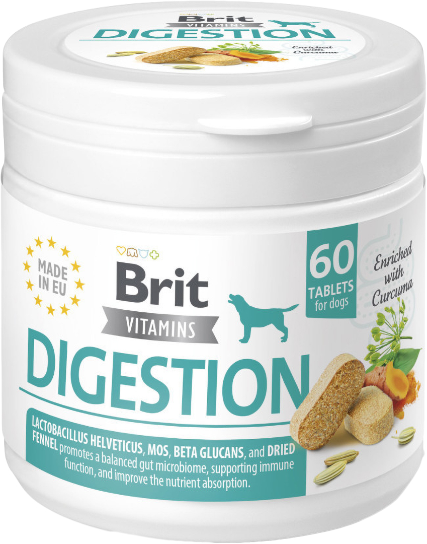 Витамины для собак Brit Vitamins Digestion 60 шт. (8595602571659)