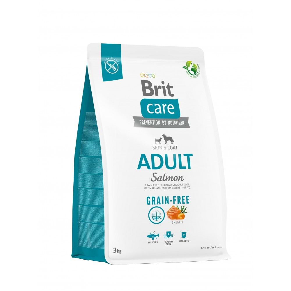 Сухий корм для собак Brit Care Dog Grain-free Adult беззерновий з лососем 3 кг (8595602558841)