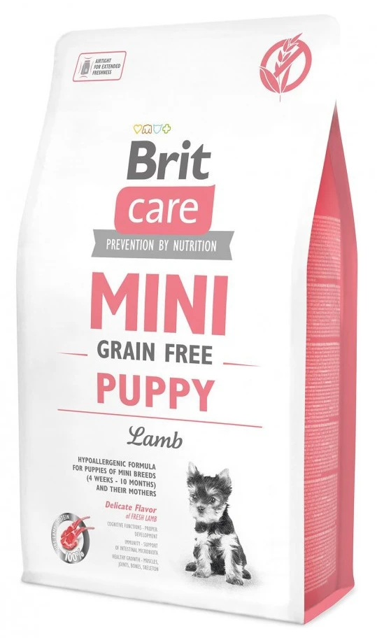 Сухий корм для собак Brit Care Grain Free Mini Puppy Lamb з ягням 2 кг (8595602520138)