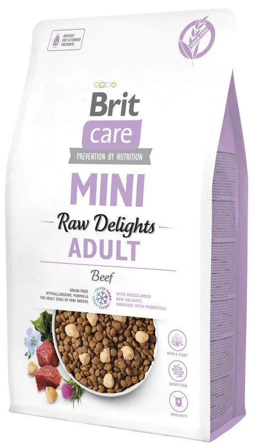 Сухой корм для собак Brit Care Mini Raw Delights Beef говядина 2 кг (8595602571307)