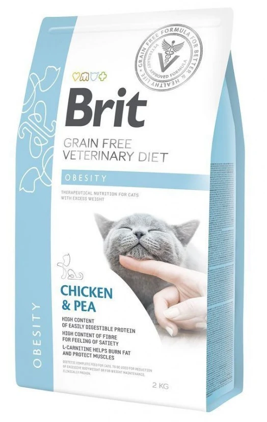 Сухий корм Brit VetDiets GF для котів для зниження ваги 2 кг (8595602528479)