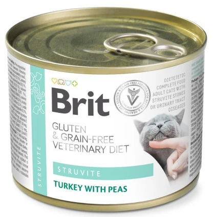 Паштет для котів Brit VetDiets Grain Free Veterinary Struvite 200г (8595602549863)