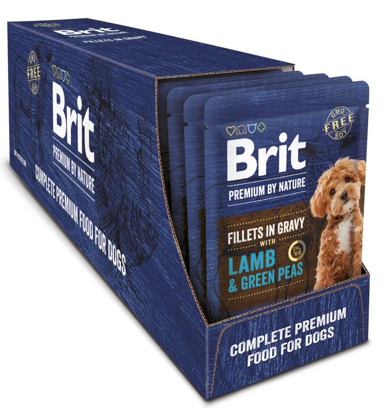 Набір вологого корму Brit Premium Fillets in Gravy Multipack малих порід філе в соусі Мультипак 12 шт х 85 г (8595602572472)