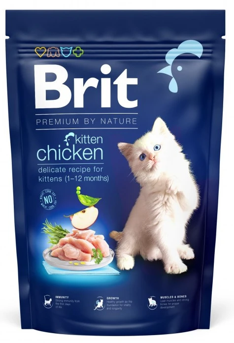 Сухий корм Brit Premium by Nature для кошенят з куркою 1.5 кг (8595602553112)