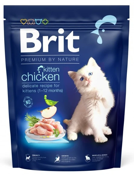 Сухий корм Brit Premium by Nature для кошенят з куркою 300 г (8595602552955)
