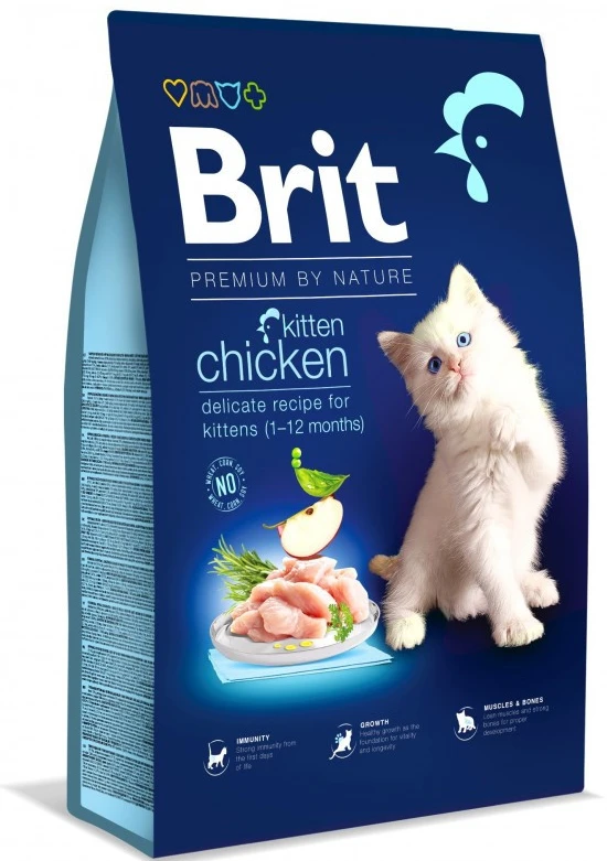 Сухий корм Brit Premium by Nature для кошенят з куркою 8 кг (8595602553198)