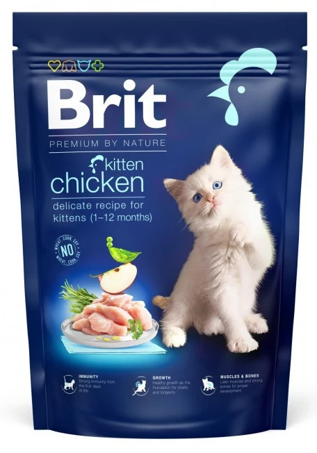 Сухий корм Brit Premium by Nature для кошенят з куркою 800 г (8595602553037)