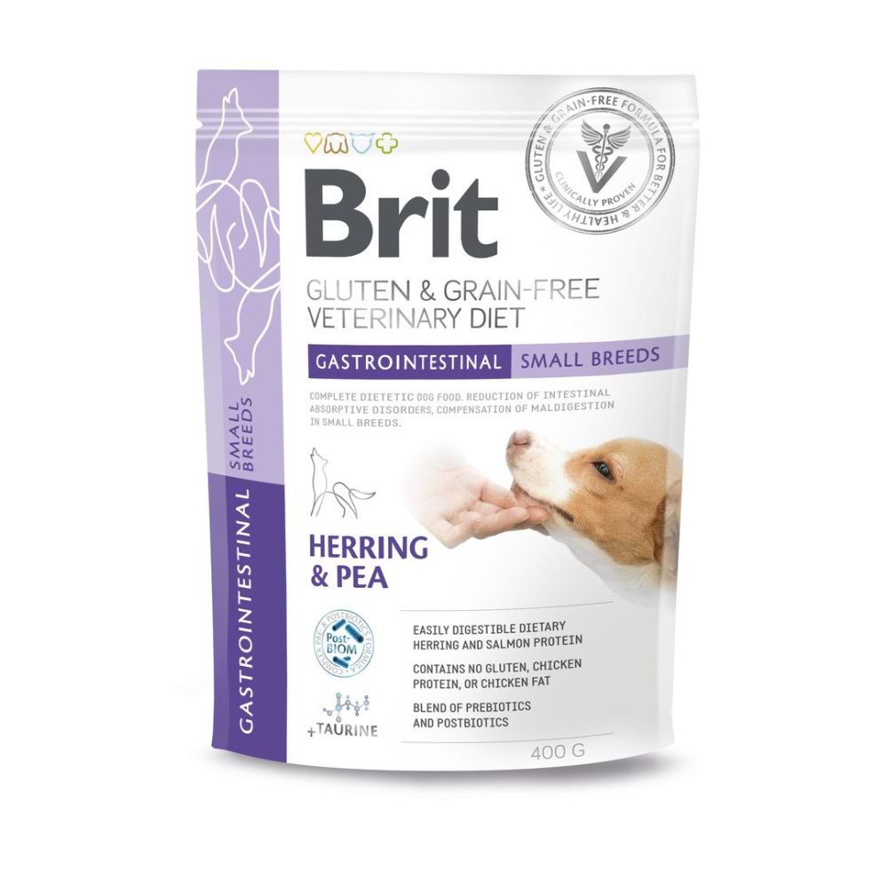 Сухий корм для собак Brit VetDiets Dog Gastrointestinal Small Breeds з оселедцем 400 г (8595602573707)