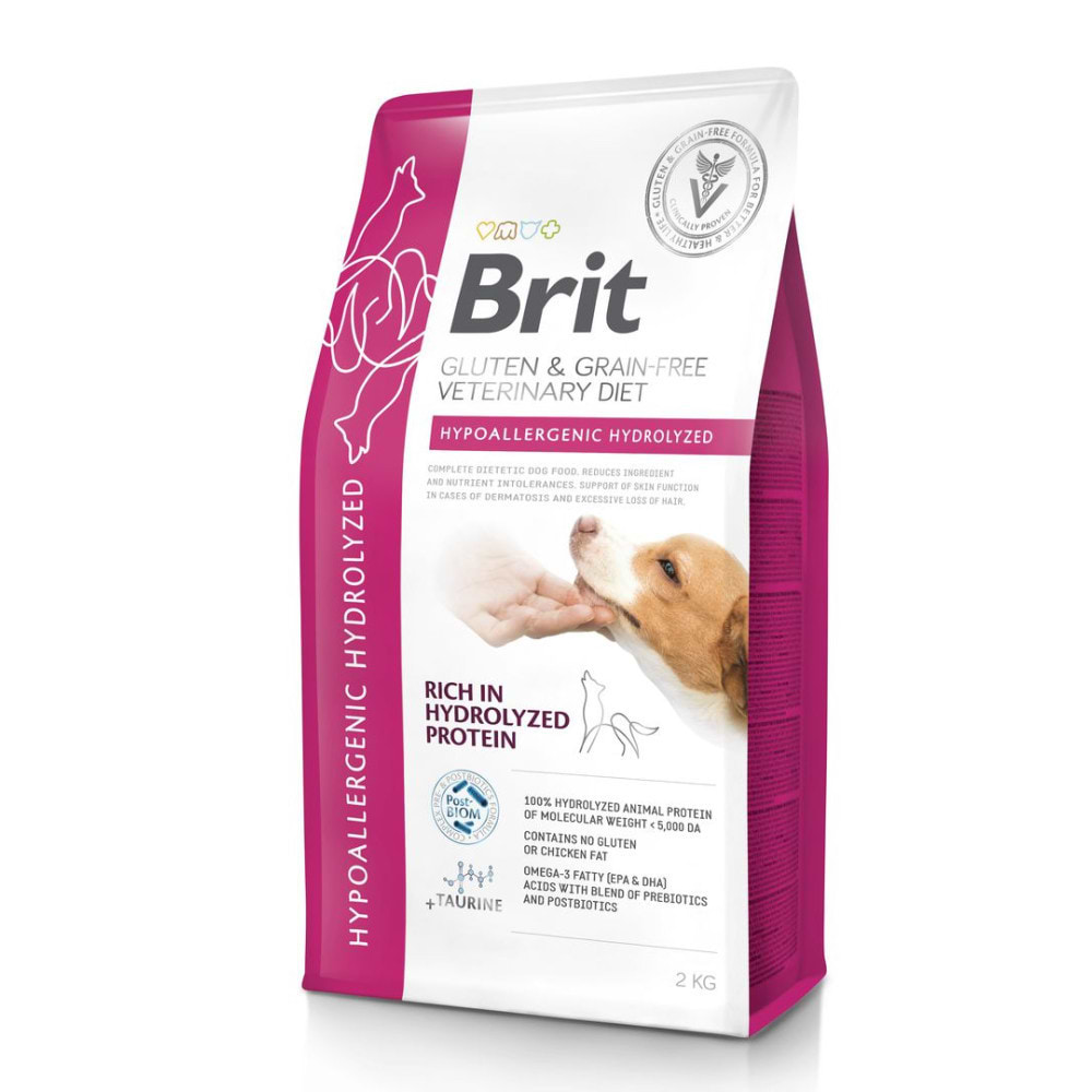 Сухий корм для собак Brit VetDiets Dog Hypoallergenic Hydrolyzed 2 кг (8595602573592)