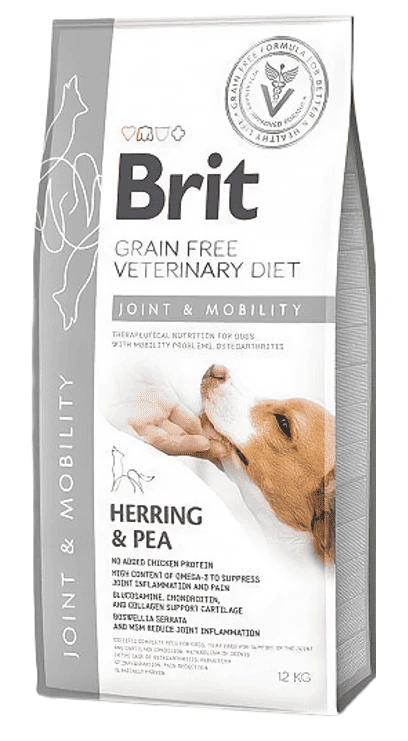 Сухий корм для собак Brit VetDiets для собак для суглобів з оселедцем, лососем, горохом та гречкою 12 кг (8595602528240)