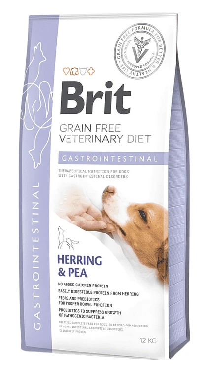 Сухий корм для собак Brit VetDiets для собак при порушеннях травлення з оселедцем, лососем, горохом 12 кг (8595602528127)
