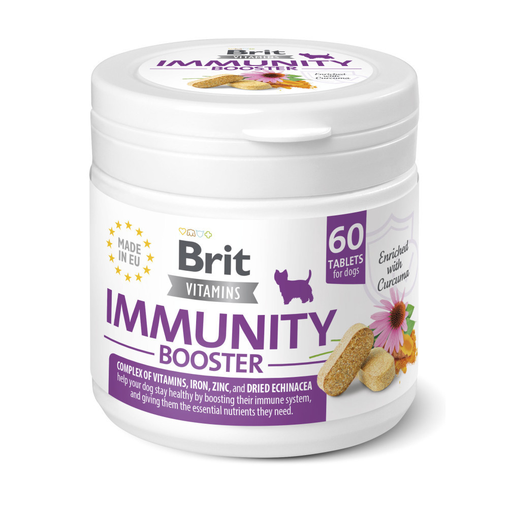 Витамины для собак Brit Vitamins Immunity Booster для иммунитета 60 табл. (8595602571666)
