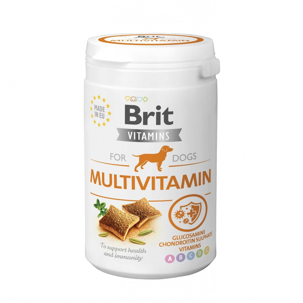 Витамины для собак Brit Vitamins Multivitamin для взрослых для поддержания здоровья и иммунитета с курицей 150 г (8595602562527)
