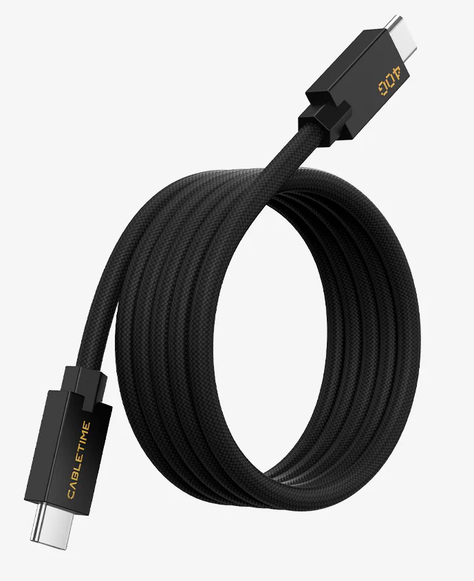 Кабель Cabletime USB4 USB-C - USB-C 240W 1 м (CU4BH)