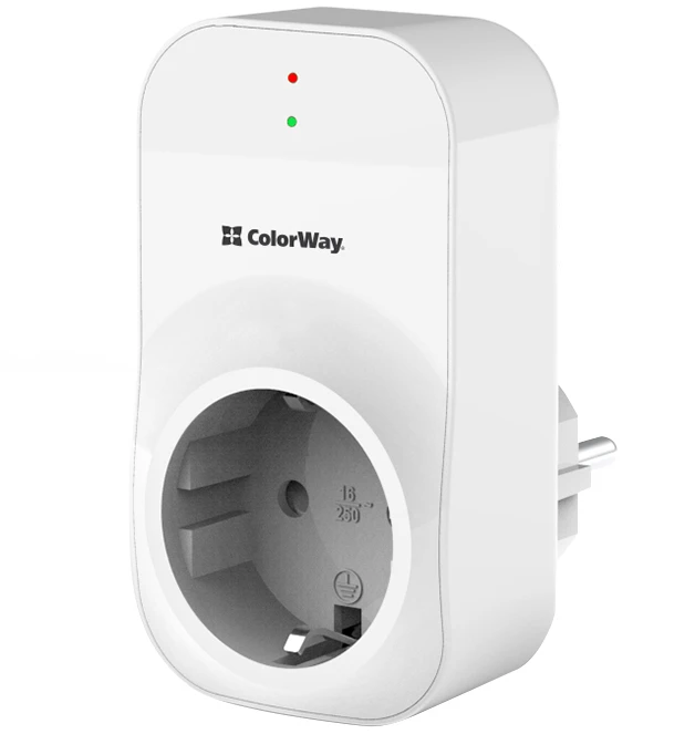 Автомат захисту від сплесків напруги Colorway 16A/3680W 165V/260V LED1 White (CW-VR16-03L)
