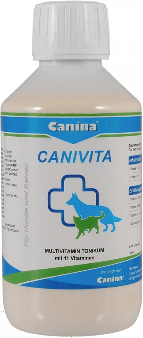 Витамины для кошек и собак Canina Canivita универсальный с быстрым эффектом тоник 250 мл (4027565110018)