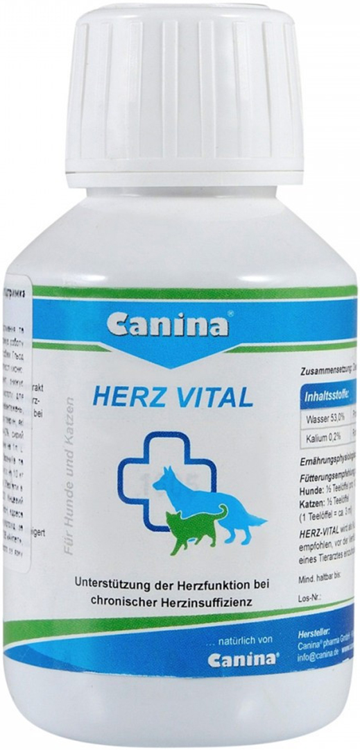 Витаминная добавка для собак Canina и кошек Herz-Vital 100 мл Профилактика заболеваний и поддержка сердца (4027565112036)