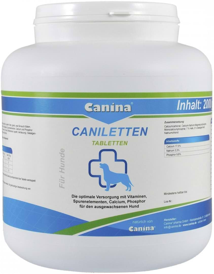 Витаминно-минеральный комплекс для собак Canina Caniletten 2000 г 1000 табл (4027565120321)