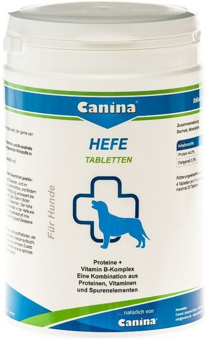 Витаминная добавка для собак Canina Hefe 800 г 992 табл. комплекс с энзимами и аминокислотами (4027565130016)