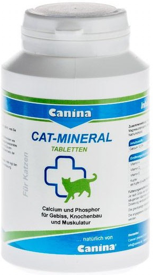 Витаминно-минеральный комплекс для кошек Canina поливитамины Cat-Mineral Tabs150 г/300 табл. (4027565220939)