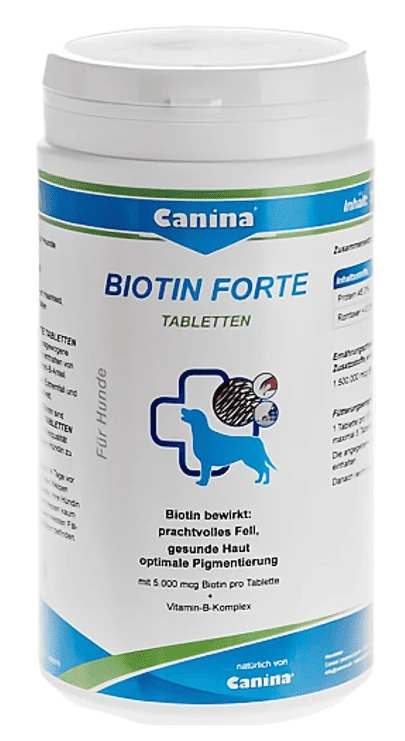 Витамины для собак Canina Biotin Forte Tabletten Биотин интенсивный курс для шерсти 700 г 210 табл. (4027565101115)