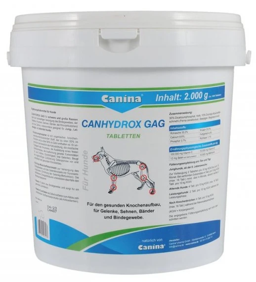 Вітамінно-мінеральний комплекс для собак Canina PETVITAL Canhydrox GAG 1200 таб/2 кг (4027565123537)