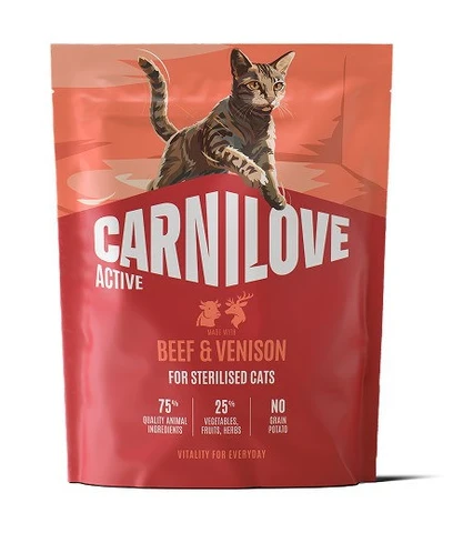 Сухий корм для котів Carnilove Active Beef & Venison Sterilised для стерилізованих яловичина та оленина 400 г (8595602581672)
