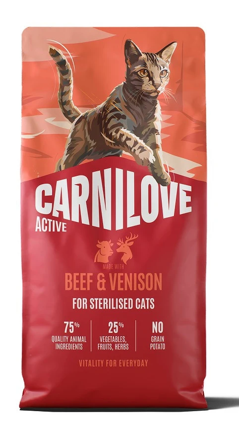 Сухий корм для котів Carnilove Active Beef & Venison Sterilised для стерилізованих яловичина та оленина 6 кг (8595602581719)