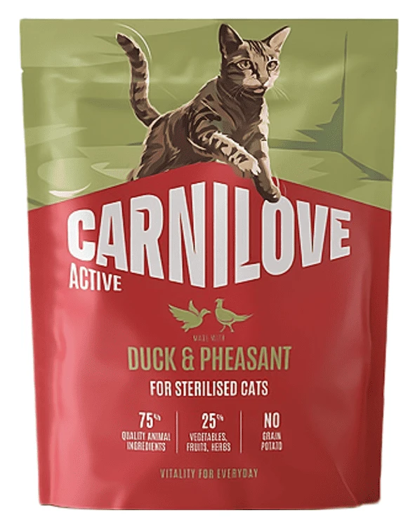 Сухий корм для котів Carnilove Active Duck & Pheasant Sterilised для стерилізованих качка і фазан 400 г (8595602581726)