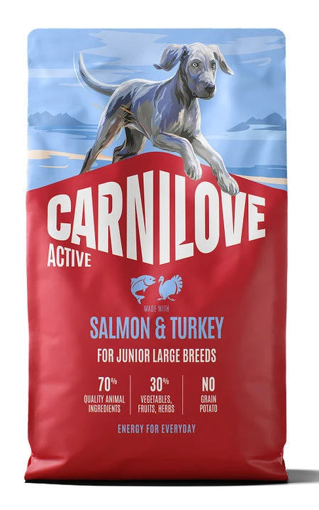 Сухий корм для собак Carnilove Active Salmon & Turkey Junior Large Breed 4 кг (8595602581405)