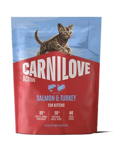 Сухий корм для котів Carnilove Active Salmon & Turkey Kitten для кошенят лосось та індичка 400 г (8595602581474)