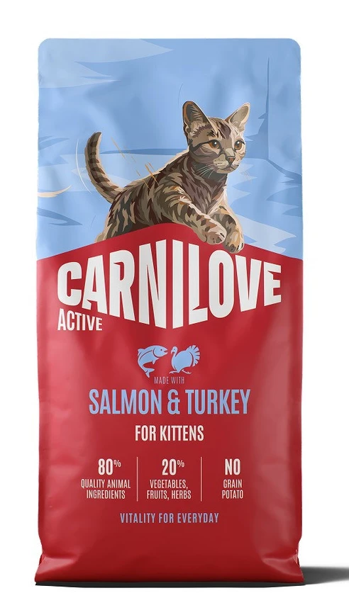 Сухий корм для котів Carnilove Active Salmon & Turkey Kitten для кошенят лосось та індичка 6 кг (8595602581511)