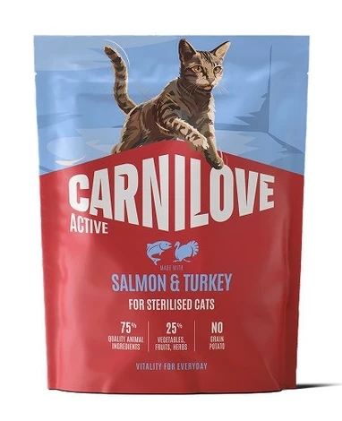Сухий корм для котів Carnilove Active Salmon & Turkey Sterilised для стерилізованих лосось та індичка 400 г (8595602581528)