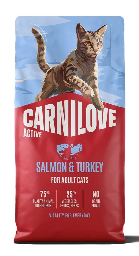 Сухий корм для котів Carnilove Active Salmon & Turkey лосось та індичка 6 кг (8595602581610)