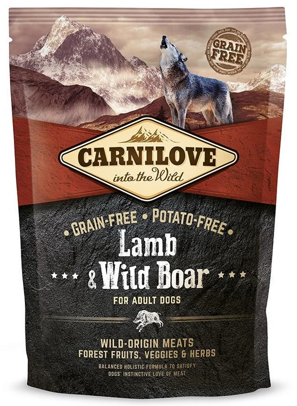Сухой корм для собак Carnilove Adult Lamb and Wild Boar с ягнятиной и диким кабаном 1,5 кг (8595602508983)