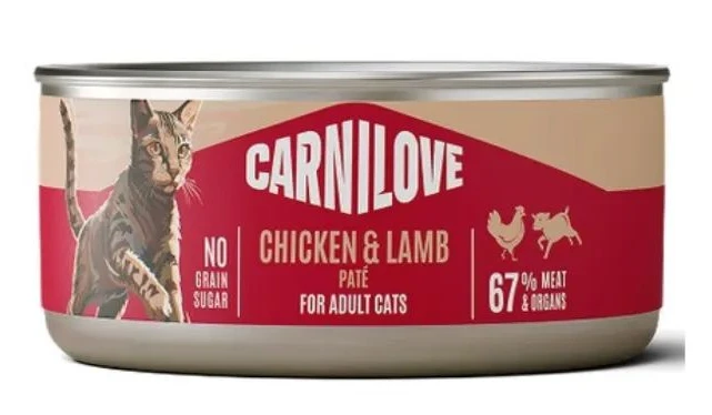 Паштет для котів Carnilove Chicken&Lamb курка і ягня 100г (8595602582860)