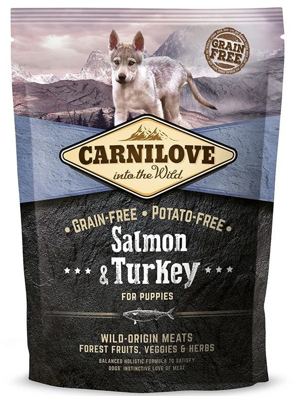 Сухой корм для собак Carnilove Puppy Salmon and Turkey для щенков 1,5 кг (8595602508839)