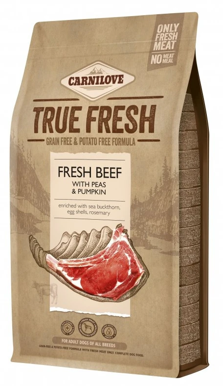 Сухий корм для собак Carnilove True Fresh Beef for Adult dogs усіх порід з яловичиною 1,4 кг (8595602546039)