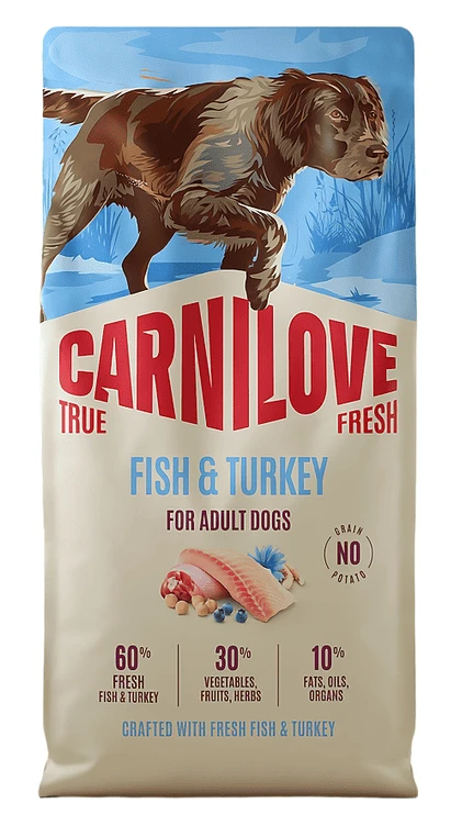 Сухий корм для собак Carnilove True Fresh Fish&amp;Turkey риба і індичка 12 кг (8595602582082)