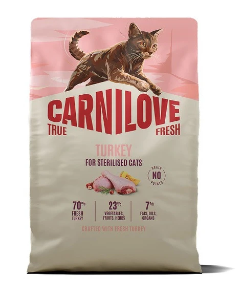 Сухий корм для котів Carnilove True Fresh Turkey Sterilised для стерилізованих індичка 2 кг (8595602582129)