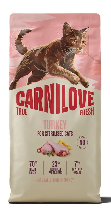 Сухий корм для котів Carnilove True Fresh Turkey Sterilised для стерилізованих індичка 6 кг (8595602582136)