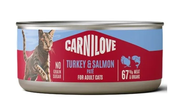 Паштет для котів Carnilove Turkey&Salmon індичка і лосось 100г (8595602582891)