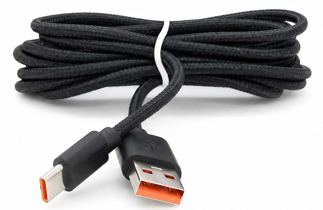 Кабель Voltronic USB to Type-C 3 м Black (USB-TC240W-10A-B-3.0m)
