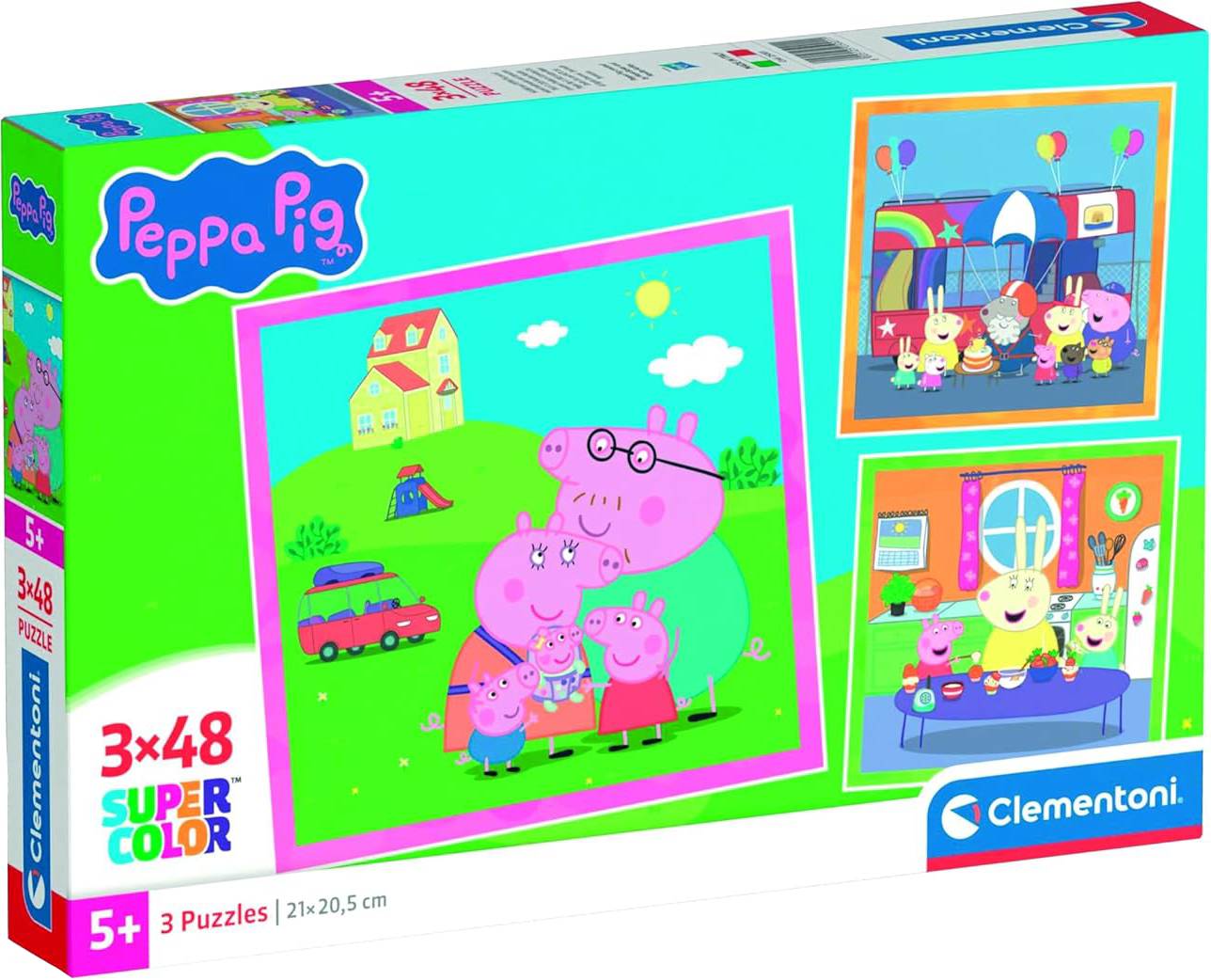 Пазлы (5-7 лет) Clementoni Свинка Пеппа 3х48 ел. (25001)
