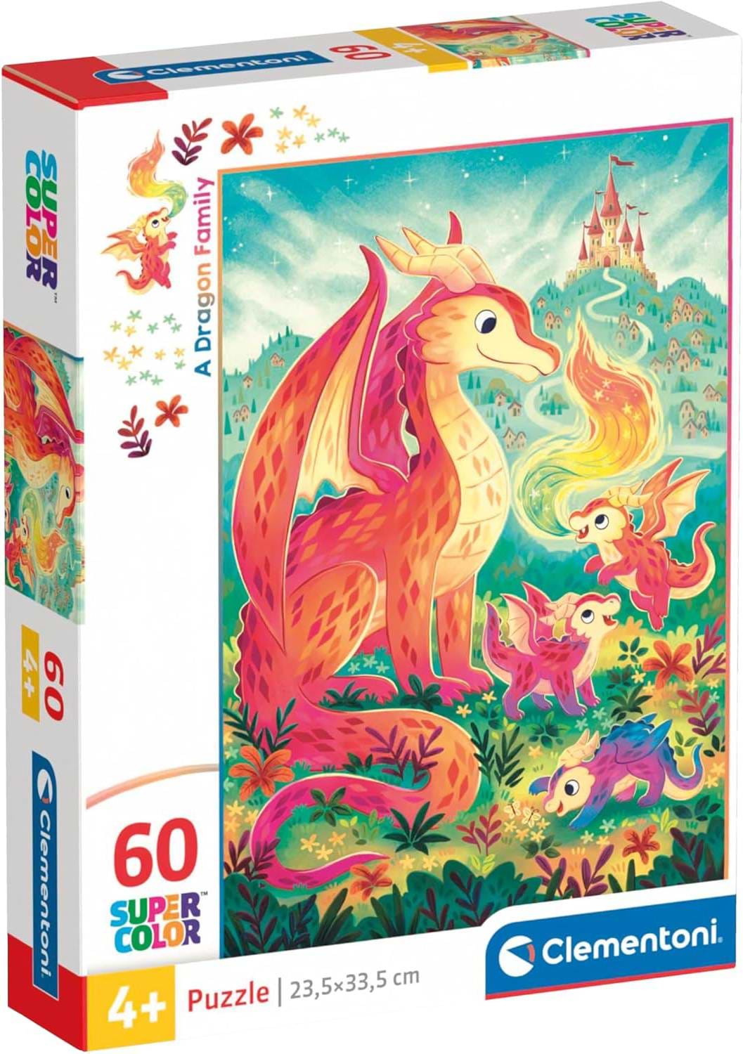 Пазлы (3-4 года) Clementoni Семья дракона 60 эл. (26600)