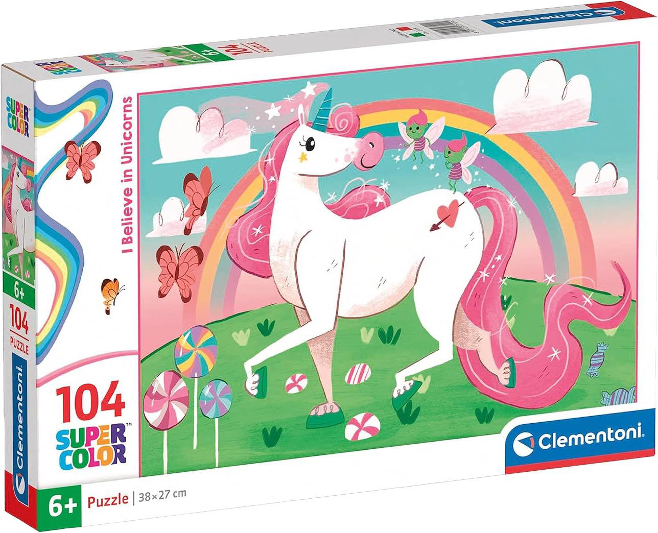 Пазлы (5-7 лет) Clementoni Я верю в единорогов 104 эл. (27109)